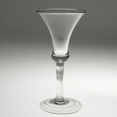 Buy Plain Stem Georgian Wine Glass Fine Example C1745 • 135£