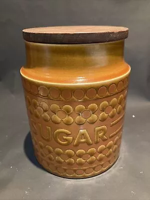 Buy HORNSEA SAFFRON Lidded Sugar Jar, 16cm High, Vintage 1960's Hornsea • 7.99£