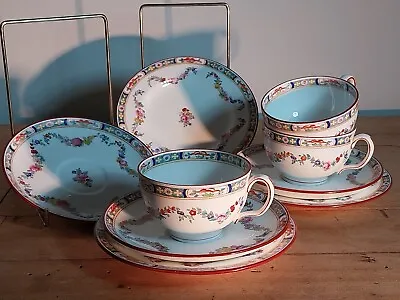 Buy Lovely Minton Rose Pattern Fine Bone China 3 Cups And Saucers And 3 Cake Plates • 36£