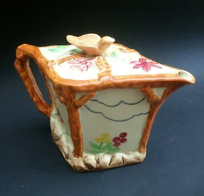 Buy Vintage Wadeheath Ware Teapot Rustic Garden Design England  • 14£