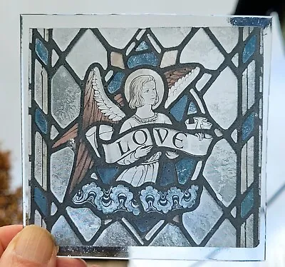 Buy Stained Glass Archangel Love Kiln Fired Glass Piece Angels Window Angel • 25£