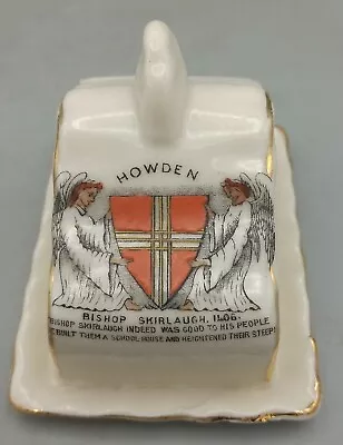 Buy Rare Arcadian Crested China Butter Dish 1 Piece - Howden Bishop Skirlaugh A/F • 6.99£