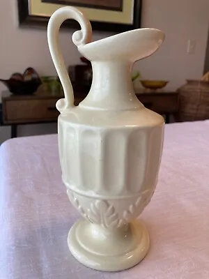 Buy VTG Red Wing Model #1080 Art Pottery Ewer Vase 1940's Cream With Pink Inside Lip • 20.86£