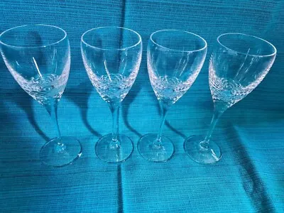 Buy 4 Edinburgh Crystal Portee Large 22cm High Wine Glasses • 30£