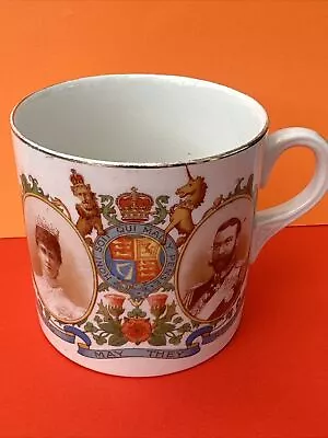 Buy **vtg Winton Ware Grimwades Queen Mary George V Newark 1928 Commemorative Mug** • 6.99£