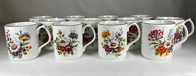 Buy Jason Works Nanrich Pottery Floral Petite Tea Mugs Fine Bone China Set Of 12 • 24.01£