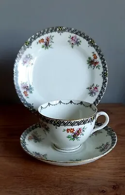 Buy Rare Edwardian Tuscan Trio China Tea Cup & Saucer. • 12.90£