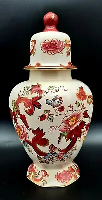 Buy Mason's Ironstone Mandalay Red Tokyo Jar With Lid 24 Cm Excellent Cond. • 32.95£