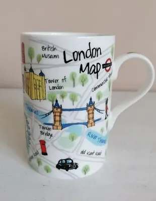 Buy ❤️  Superb JAMES SADLER LONDON RIVER THAMES MAP MUG ❤️ • 4.99£