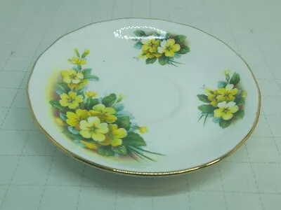 Buy Gainsborough Bone China Yellow Blossom Saucer Vintage • 3.99£