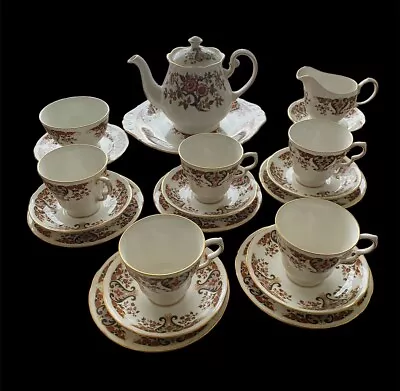 Buy Vintage Colclough Bone China Royale Floral & Scrolls  Set For 5 Per, Teapot. • 32£
