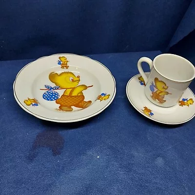 Buy Leart Children's Dinnerware Set/3: Bowl, Plate & Cup Made In Brazil  • 14.22£