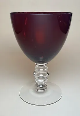 Buy Duncan & Miller Ruby Red Wine Sherbert Glass • 7.72£