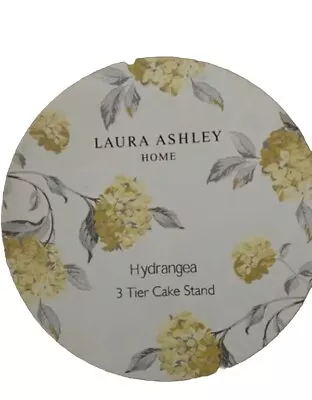 Buy Laura Ashley Hydrangea 3-tier Cake Stand, Camomile Yellow And Dove. NEW, Boxed • 32£