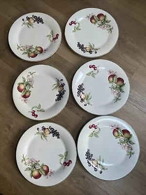 Buy MARKS AND SPENCER ASHBERRY DINNER PLATES X 6 Vintage M & S Bone China • 23.99£
