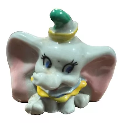 Buy Disney Wade Dumbo The Elephant Figurine Rare Green Hat Good Condition 1956-65 • 41.05£