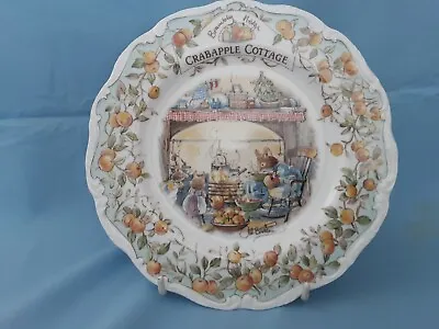 Buy Royal Doulton Brambly Hedge  8 Inch  Plate Crabapple Cottage. Vgc Unboxed • 18£
