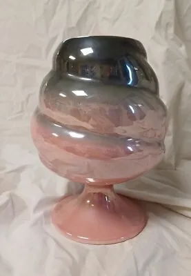 Buy Art Deco Maling Pink Ombre Lustre Ware Mantle Vase, Vintage • 14.59£