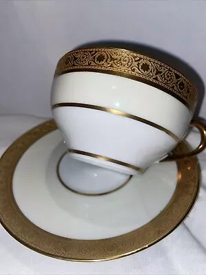 Buy Bavaria Hutschenreuther Selb LHS China Tea Cup & Saucer Gold Trim Favorite 2 Pc • 12.37£