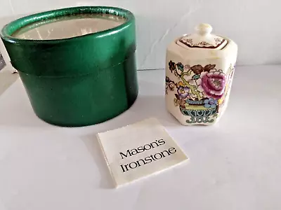 Buy Mason’s Nabob  Ironstone Vintage Miniature Pot Lidded Hexagon Pot 5.5cm England • 8£