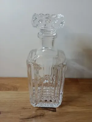 Buy Vintage Lead Crystal Cut Glass Square Decanter • 15£