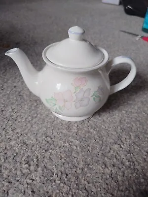 Buy Sadler Romance Teapot Ironstone Small Tea Pot Pastel Pink And Purple Flowers • 5£