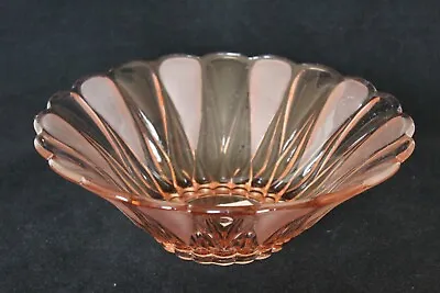 Buy Art Deco Pink Glass Bowl  • 12.99£