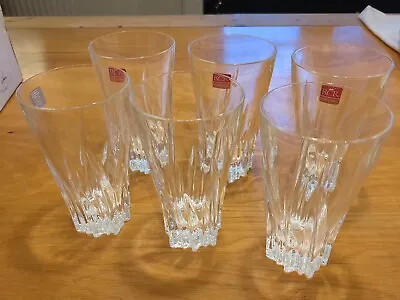 Buy RCR Luxion Crystal Glass Tumblers Glasses Set Of 6 • 9.99£
