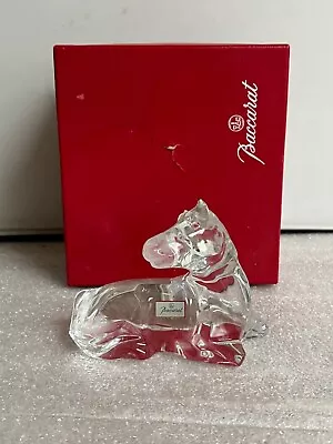 Buy Baccarat Reclining Resting Horse Crystal Glass Figurine Sculpture • 48.03£