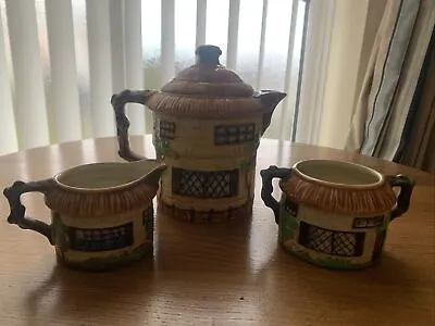 Buy Vintage Beswick Cottage Ware Tea Pot.cream Jug & Sugar Bowl • 10£