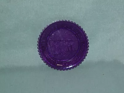 Buy Vintage Pairpoint Purple Amethyst Heisey Museum Glass Coaster Plate • 6.60£