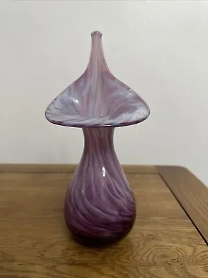 Buy Beautiful  ALUM BAY GLASS  PINK & Purple  Vase Excellent Condition • 22.99£