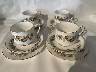 Buy Royal Standard TRIO Lyndale Fine Bone China Tea Cup Saucer Tea Plate Set Of Four • 14.99£