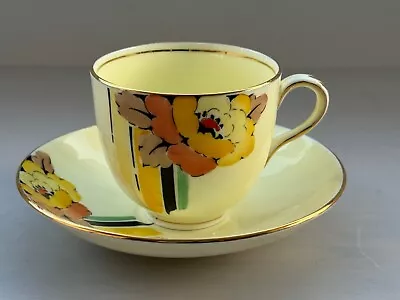Buy Bone China Crown Staffordshire RARE Floral Pattern  Cup & Saucer • 13£