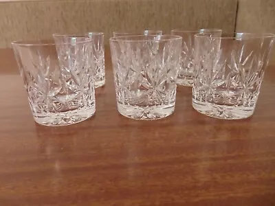 Buy 6 Vintage Edinburgh Crystal Whiskey Glasses Tumbler - Made In Edinburgh Scotland • 40£