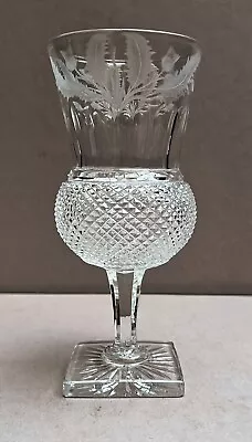 Buy Edinburg Crystal Large Goblet Glasses  Thistle  Pattern Set Of 8 • 989.75£