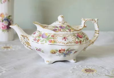 Buy Vintage Hammersley Dresden Sprays Bone China Small Tea Pot, Made In England • 159£