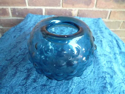 Buy Blue Art Glass Vase - 5  Tall  Possibly Whitefriars • 22£