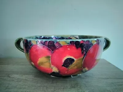 Buy Antique Moorcroft Pottery Pomegranate Two Handled Bowl • 12.50£