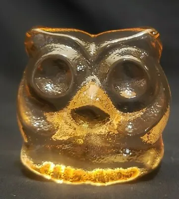 Buy NEW - OPEN BOX - Riedel Glassworks Nachtmann 24% Lead Crystal Animal Orange Owl • 28.76£