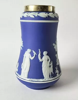 Buy Wedgwood Jasperware Cobalt Blue Spill Vase - Antique • 60£