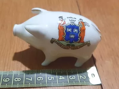 Buy Crested Ware China Carlton Pig Dublin I'm The Fellow That Pays The Rent (CCB10) • 10£