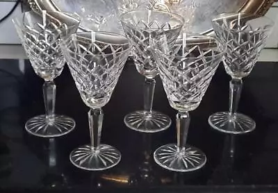 Buy 5 Superb Waterford Crystal Tyrone Large Wine/Water 7  Glasses - Signed + 1AF • 99.99£