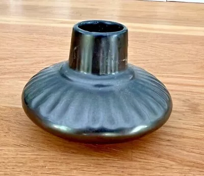 Buy PRINKNASH Abbey Pottery Dark Metallic Lustre Glaze Candle Holder • 5£