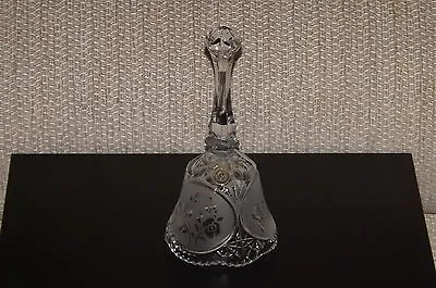 Buy Veritable Frosted Roses 24% Lead Crystal Bell In Excellent Condition • 7.50£