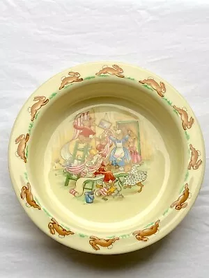 Buy Vintage Royal Doulton Bunnykins Porridge Bowl - Bunny's Decorating • 12£