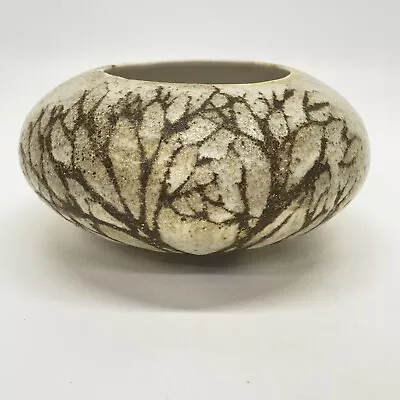 Buy Andersen Design Studio Art Pottery 1982 Tree Of Life Shallow Round Vase 2.5 X 5 • 72.34£