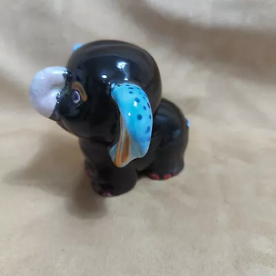Buy Vintage Abstract Art Pottery Porcelain Elephant Ornament Figurine Adorable Baby • 27.06£