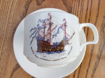 Buy                                          The Mary Rose China Cup Saucers • 3£