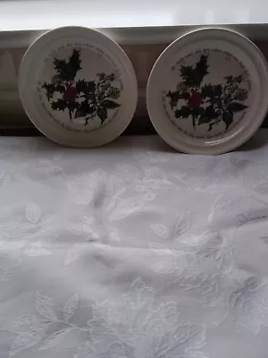 Buy Portmeirion Holly And Ivy X2 Side Plates • 12£